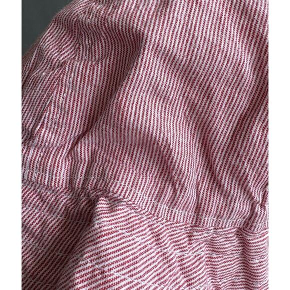 Guthrie Lane Baby Size Large Hat Striped Red Off White 100% Cotton Prairie - Picture 6 of 8